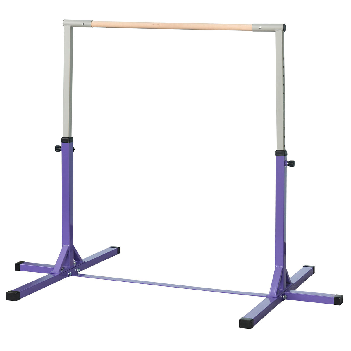 PURE Steel Frame Adjustable Horizonal Gymnastics Bar For Kids Home Gym Training Purple
