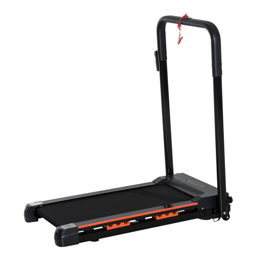 PURE Steel Folding Motorized Home Treadmill w/ LCD Monitor Black