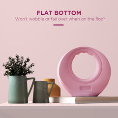 PURE 12kg Kettlebell, Kettle Bell with Wide Handle for Home Gym, Weight Lifting, Strength Training, Pink