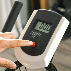 PURE Exercise Bike, Indoor Stationary Bike, Cycling Machine with Adjustable Seat and Resistance for Home Gym Workout, Blue