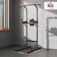 PURE Power Tower Station with Dip Stand, Pull Up Bar Home Office Gym Training Workout Equipment