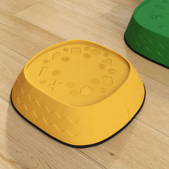 PURE 5PCS Sensory Stepping Stones for Toddlers, Frog-Shaped Kids Stepping Stones Set with Anti-Slip Edging for Ages 2-8