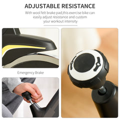 PURE Upright Exercise Bike Indoor Training Cycling Machine Stationary Workout Bicycle with 10KG Flywheel and Adjustable Resistance Seat Handlebar LCD Display for Home Gym