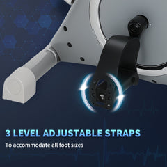 PURE Pedal Exerciser with Eight Level Magnetic Resistance, with Eight-Level Magnetic Resistance, Grey