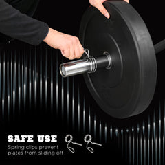 PURE 120cm Curl Bar and Barbell Set, Barbell Bar for 5cm Weight Plates for Loading 200kg Weight Plates, for Home Gym Weight Training