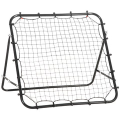 PURE Rebounder Net, Practise Kickback Goal, for Teens, Adults Training - Black