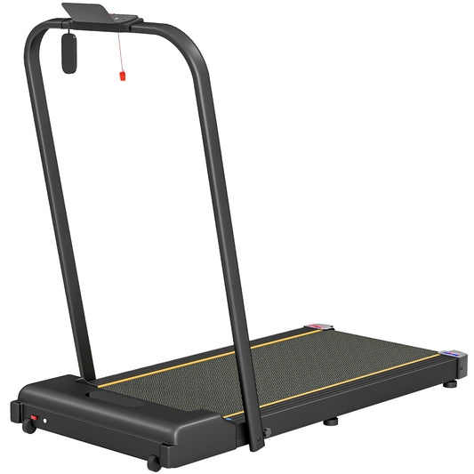 PURE 2.5HP Walking Pad, 1-6km/h Folding Treadmill with Remote Control and LED Display for Home Gym Office, Orange