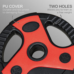 PURE 20kg Adjustable Barbell Weights Set for Home Gym, Strength Training