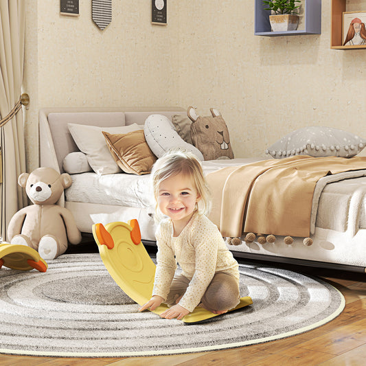 PURE Balance Board for Kids Balance Training & Sensory Play, Yellow