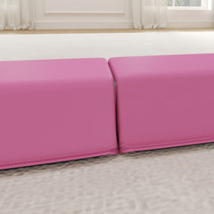 PURE 7.7ft Folding Gymnastics Beam, Floor Balance Beam for Kids with Anti-Slip Base, Gymnastics Equipment for Home, Pink