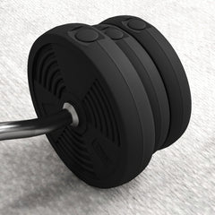 PURE 25kg Barbell Set, Adjustable Weights with Curl bar and Non-Slip Handle, for Women and Men Weight Lifting Training