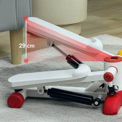 PURE Mini Stepper Machine, with LCD Monitor, Non-Slip Pedals, Grey