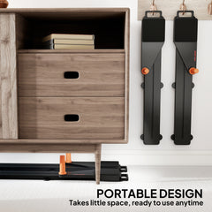 PURE Push Up Board Set of 2, Portable Press Up Board with Dual Glide Rails, Knee Pad, Pushup Stand Pilates Reformer Machine for Home Gym, Multifunctional Workout Equipment for Men & Women