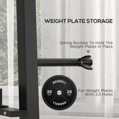 PURE 3-Tier Dumbbell Rack, Versatile Weight Rack with 4 Weight Rods for Dumbbells, Kettlebells and Plates (Rack Only)