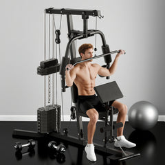 PURE Multi-Exercise Gym Station, with 45kg Weight Stack, for Full Body Workout