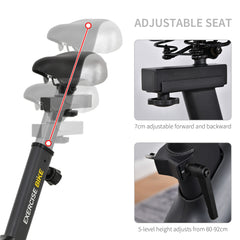 PURE Upright Exercise Bike Indoor Training Cycling Machine Stationary Workout Bicycle with 10KG Flywheel and Adjustable Resistance Seat Handlebar LCD Display for Home Gym