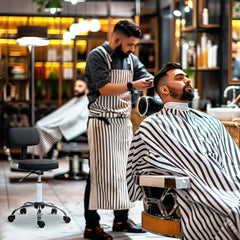 PURE 360° Swivel Seat Salon Stool - Black