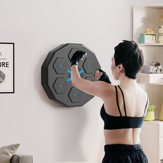 PURE Music Boxing Machine with Bluetooth Connection and LED Light Smart, Wall Mounted for Punching Beat Boxing Training