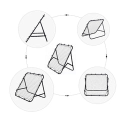 PURE Adjustable Rebounder Net Kickback Target Goal for Teens Adults Training, Black