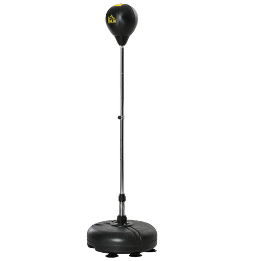 PURE Punching Bag with Stand, 133-151cm Adjustable Height, for Teens, Gold Tone/Black