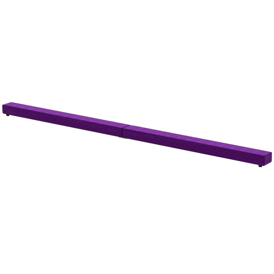 PURE 2.4M 8FT Gymnastics Folding Balance Beam Home Gym Training Exercise Sports - Purple