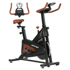 PURE Quiet Stationary Exercise Bike with Adjustable Resistance, Seat, Black