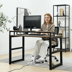 PURE Under Desk Elliptical Machine, Seated Pedal Exerciser, Mini Electric Elliptical Machine for Seniors with LCD Monitor, Remote Control and 10 Adjustable Speed, Quiet & Portable, White