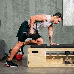 PURE 20KG Adjustable Weights Dumbbells Set, Dumbbell Hand Weights for Home Office Gym Body Fitness Lifting Training, Black