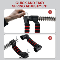 PURE Chest Expander, with 10-50kg Adjustable Resistance, for Home Gym, Office, Travel Workout