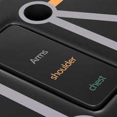 PURE Foldable Push Push Up Board with Non-Slip Pads, for Chest, Arms, Shoulders, Black