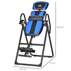 Foldable Gravity Inversion Table, Back Therapy Fitness Bench, with Soft Ankle Cushions, for Home