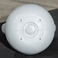 PURE Kettlebell, 10kg Kettle Bells with Handle for Home Gym Weight Lifting and Strength Training, Light Blue and Grey