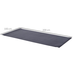 Equipment Mat for Gym Fitness, Thick Non-Slip Floor Protector for Treadmill, Exercise Bike