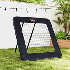 PURE Football Training Net Target Goal, with Adjustable Angles - Black