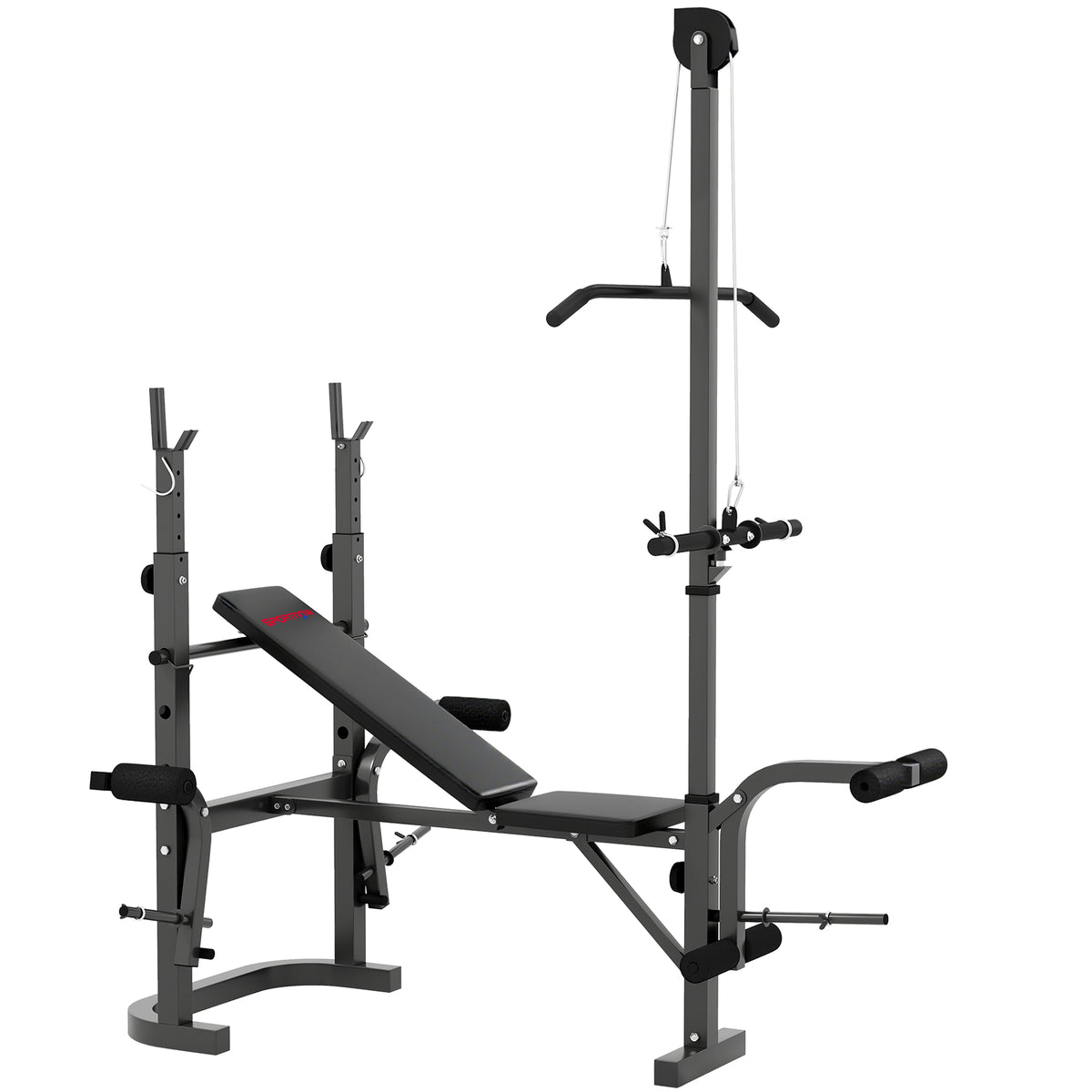 PURE Multi-Exercise Adjustable Weight Bench with Bench Press Rack