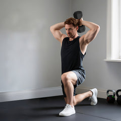 PURE 20KG Single Rubber Hex Dumbbell Portable Hand Weights Dumbbell Home Gym