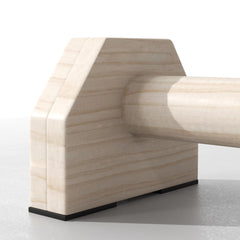 PURE Wooden Parralletes Bars, Push Up Handles with Non-Slip Base, Calisthenics Equipment, for Home Gym, Training