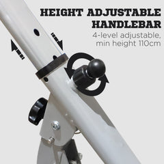 PURE Stepper w/ Handle Hand Grip Workout Fitness Machine For Fitness Aerobic Exercise Home Gym Grey