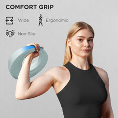 PURE 6kg Kettlebell, Kettle Bell with Wide Handle for Home Gym, Weight Lifting, Strength Training, Light Grey