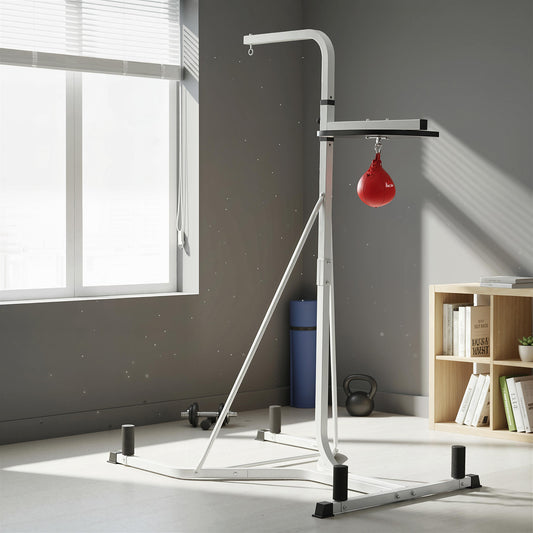 PURE Adjustable Freestanding Speedbag, Punch Bag Hanger, White