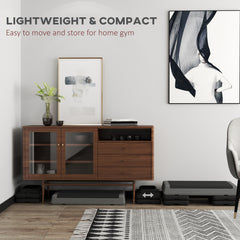 PURE Adjustable Fitness Stepper, with Non-Slip Surface, for Home, Gym, Office Workout, Grey