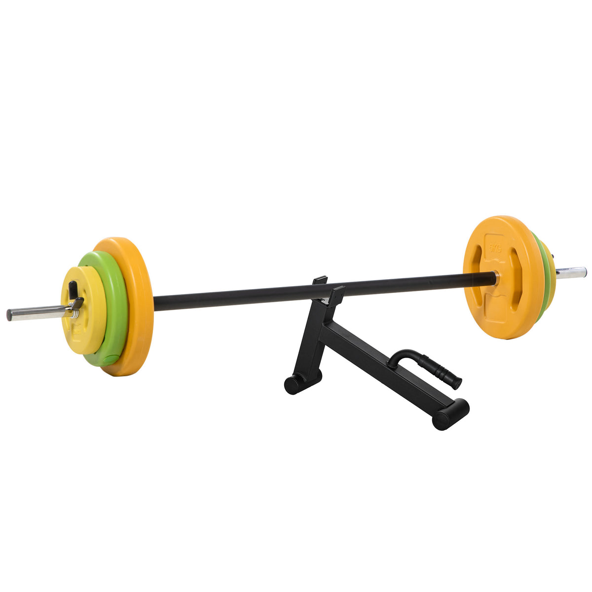 PURE 20kg Adjustable Barbell Weights Set with Barbell Jack, Adjustable Weights Set with Non-slip Handle and Fixing Clip, for Home Gym Strength Training