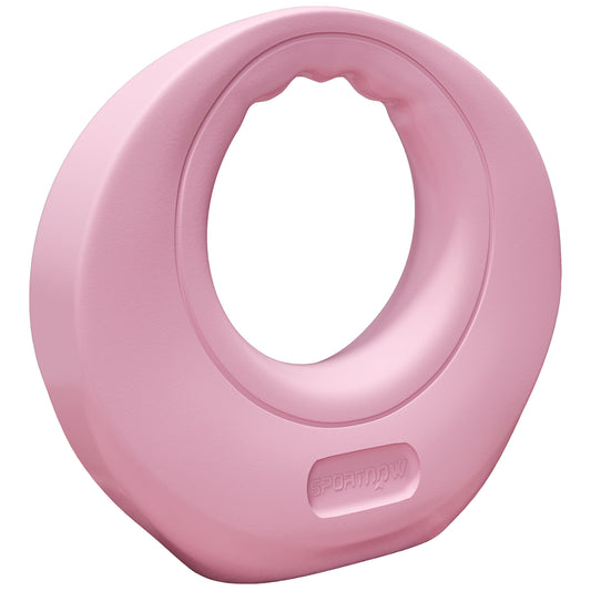 PURE 12kg Kettlebell, Kettle Bell with Wide Handle for Home Gym, Weight Lifting, Strength Training, Pink